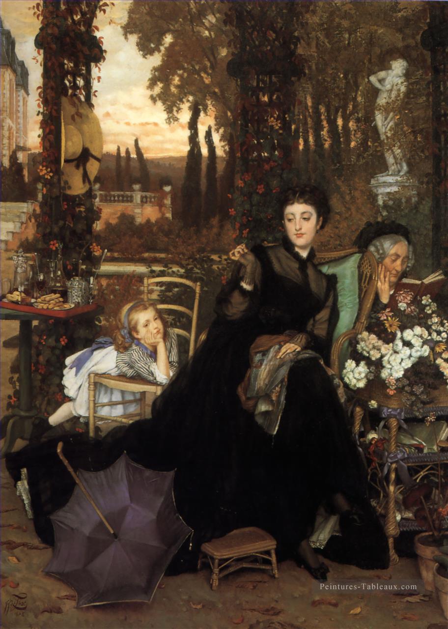 Une veuve James Jacques Joseph Tissot Peintures à l'huile